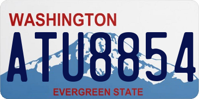 WA license plate ATU8854