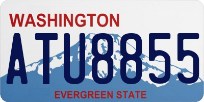 WA license plate ATU8855
