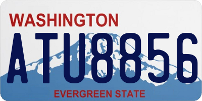 WA license plate ATU8856