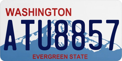 WA license plate ATU8857