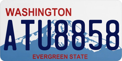WA license plate ATU8858