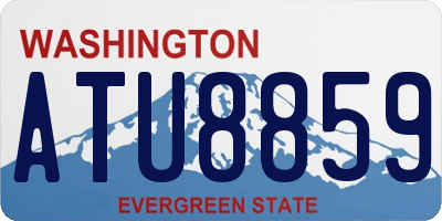 WA license plate ATU8859