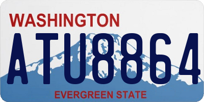 WA license plate ATU8864