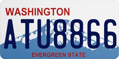 WA license plate ATU8866