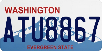 WA license plate ATU8867