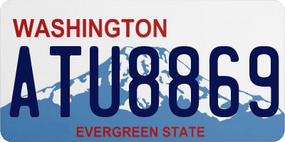 WA license plate ATU8869