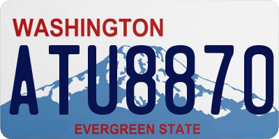 WA license plate ATU8870