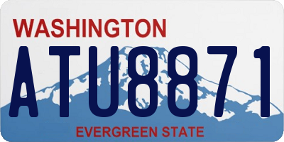 WA license plate ATU8871