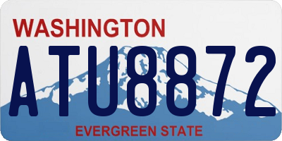 WA license plate ATU8872