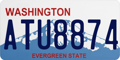 WA license plate ATU8874