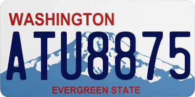 WA license plate ATU8875