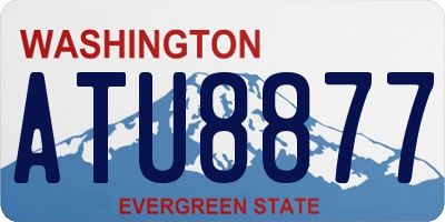 WA license plate ATU8877