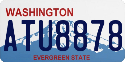 WA license plate ATU8878