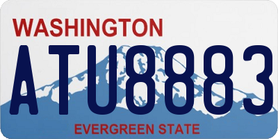 WA license plate ATU8883