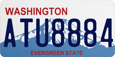 WA license plate ATU8884