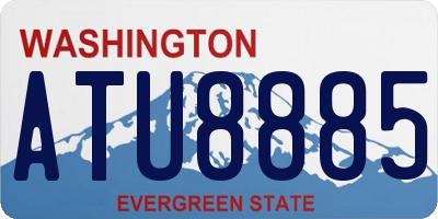 WA license plate ATU8885