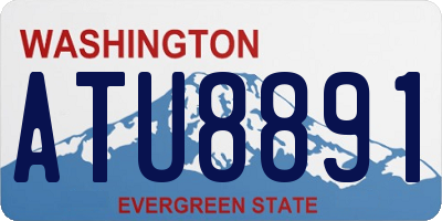WA license plate ATU8891