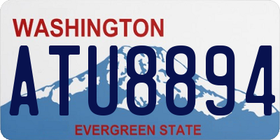 WA license plate ATU8894