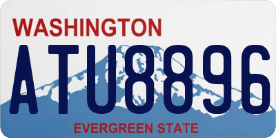 WA license plate ATU8896