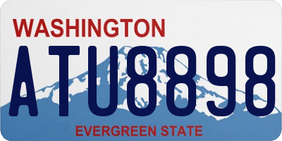 WA license plate ATU8898