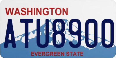 WA license plate ATU8900
