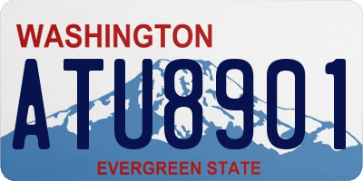 WA license plate ATU8901