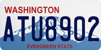 WA license plate ATU8902