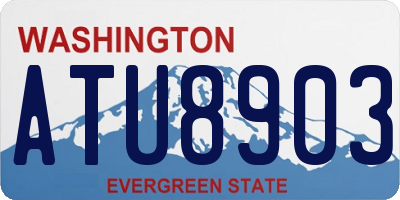 WA license plate ATU8903