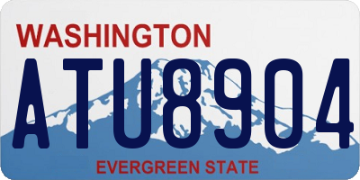 WA license plate ATU8904