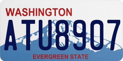 WA license plate ATU8907