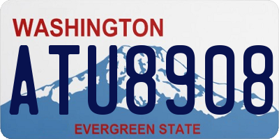 WA license plate ATU8908