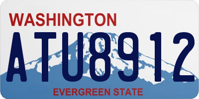 WA license plate ATU8912