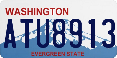 WA license plate ATU8913