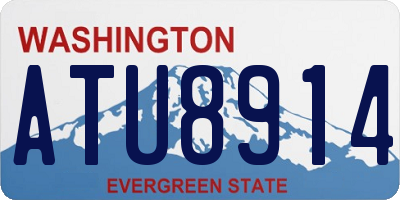WA license plate ATU8914