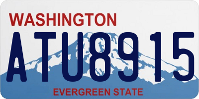 WA license plate ATU8915