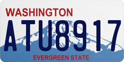 WA license plate ATU8917