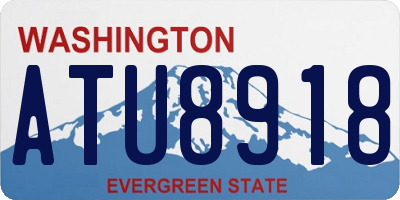 WA license plate ATU8918