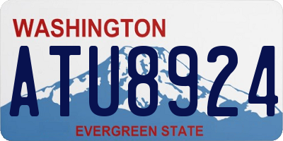 WA license plate ATU8924