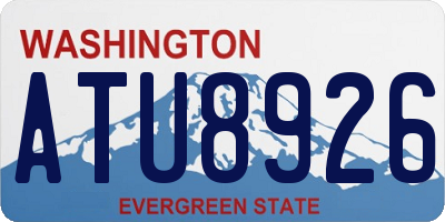 WA license plate ATU8926