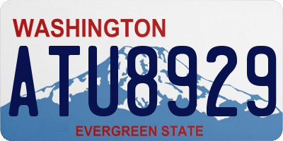 WA license plate ATU8929