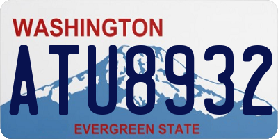 WA license plate ATU8932