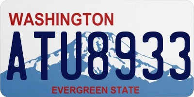 WA license plate ATU8933