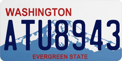 WA license plate ATU8943