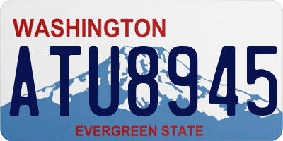 WA license plate ATU8945