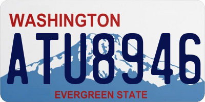 WA license plate ATU8946