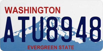 WA license plate ATU8948