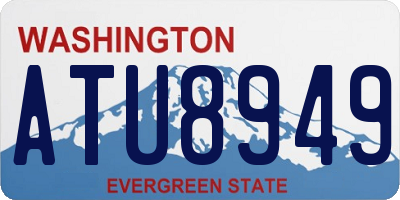 WA license plate ATU8949