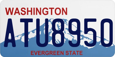 WA license plate ATU8950