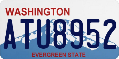 WA license plate ATU8952