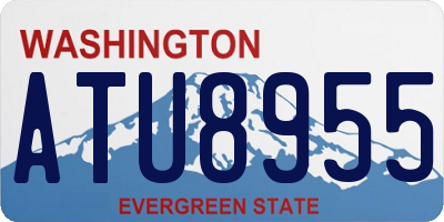 WA license plate ATU8955